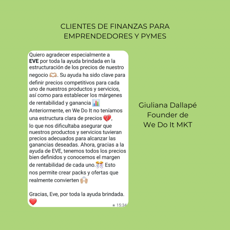 RECOMENDACION FINANZAS PARA EMPRENDEDORES
