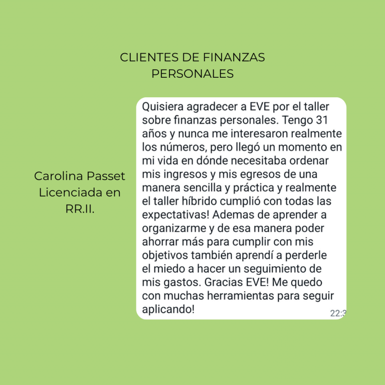 recomendacion finanzas personales
