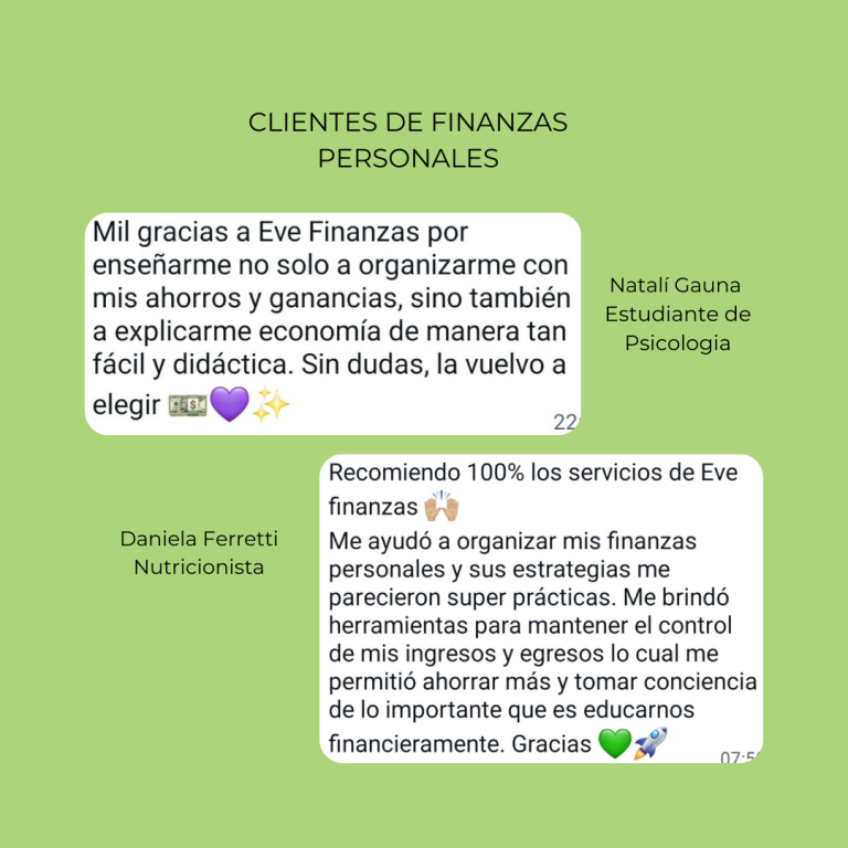 recomendacion finanzas personales